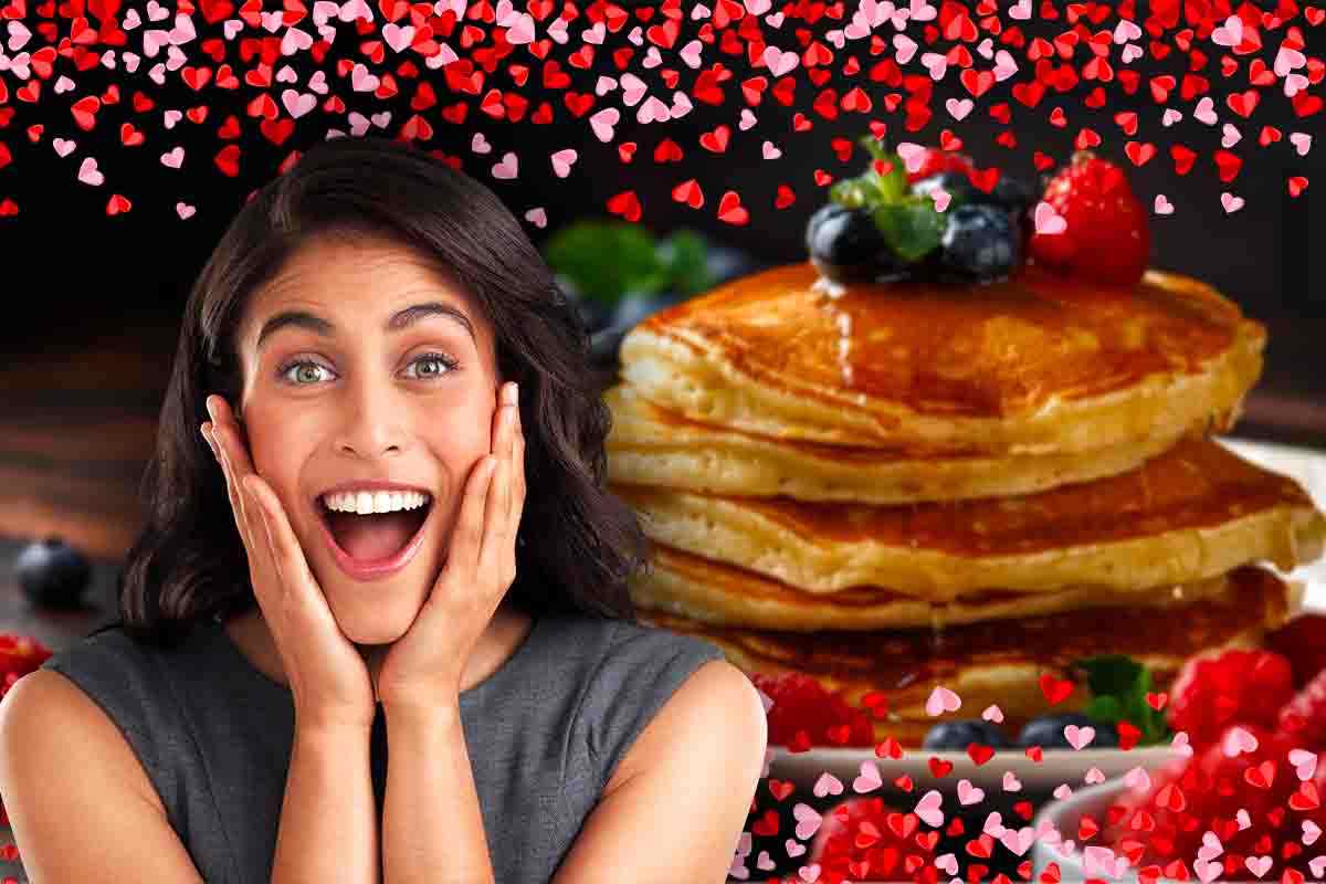 pancake San Valentino ricetta